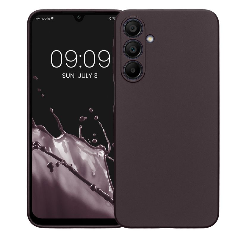 Laptop, Telefoane si Tablete - Telefoane mobile si accesorii - Accesorii Telefoane - Huse telefoane - Husa Kwmobile pentru Samsung Galaxy A16 5G, anti-alunecare, silicon, visiniu - Infinity.ro