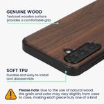 Laptop, Telefoane si Tablete - Telefoane mobile si accesorii - Accesorii Telefoane - Huse telefoane - Husa Kwmobile pentru Samsung Galaxy A16 5G, compatibilitate MagSafe, lemn, TPU, maro - Infinity.ro