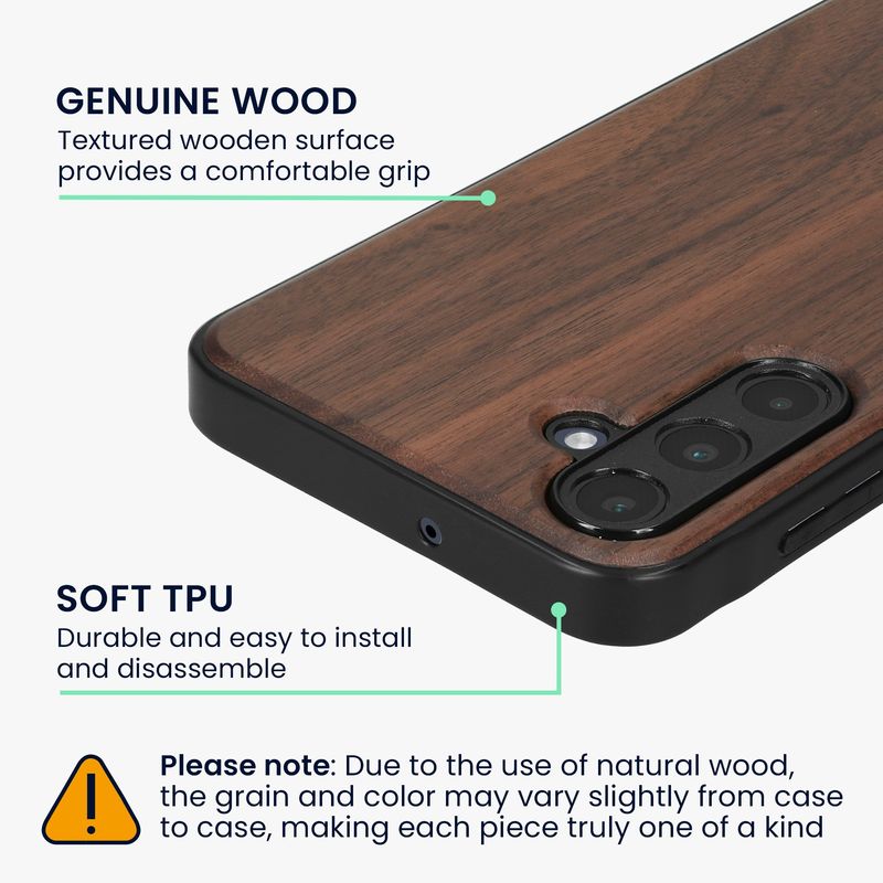 Laptop, Telefoane si Tablete - Telefoane mobile si accesorii - Accesorii Telefoane - Huse telefoane - Husa Kwmobile pentru Samsung Galaxy A16 5G, compatibilitate MagSafe, lemn, TPU, maro - Infinity.ro