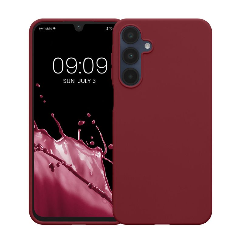 Laptop, Telefoane si Tablete - Telefoane mobile si accesorii - Accesorii Telefoane - Huse telefoane - Husa Kwmobile pentru Samsung Galaxy A16 5G, incarcare wireless, anti-alunecare, silicon, mov - Infinity.ro