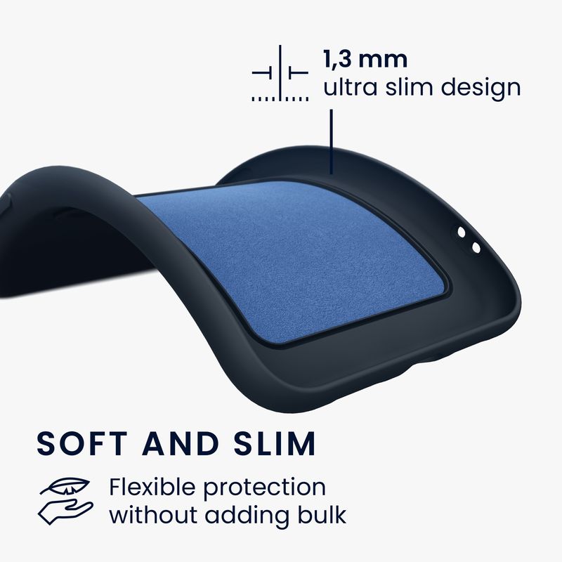 Laptop, Telefoane si Tablete - Telefoane mobile si accesorii - Accesorii Telefoane - Huse telefoane - Husa Kwmobile pentru Samsung Galaxy A16 5G, incarcare wireless, buzunar card, silicon, albastru - Infinity.ro