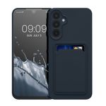 Laptop, Telefoane si Tablete - Telefoane mobile si accesorii - Accesorii Telefoane - Huse telefoane - Husa Kwmobile pentru Samsung Galaxy A16 5G, incarcare wireless, buzunar card, silicon, albastru - Infinity.ro