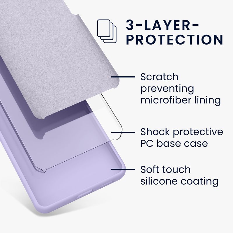 Laptop, Telefoane si Tablete - Telefoane mobile si accesorii - Accesorii Telefoane - Huse telefoane - Husa Kwmobile pentru Samsung Galaxy A16 5G, incarcare wireless, silicon, lavanda - Infinity.ro