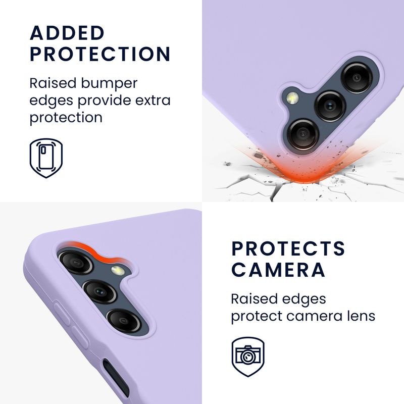 Laptop, Telefoane si Tablete - Telefoane mobile si accesorii - Accesorii Telefoane - Huse telefoane - Husa Kwmobile pentru Samsung Galaxy A16 5G, incarcare wireless, silicon, lavanda - Infinity.ro