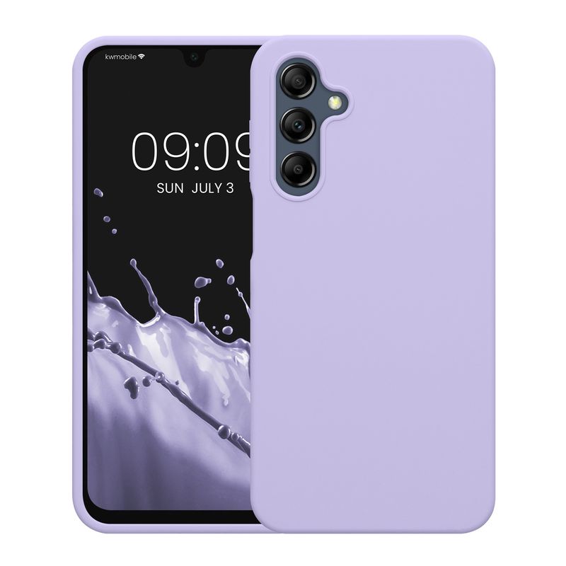 Laptop, Telefoane si Tablete - Telefoane mobile si accesorii - Accesorii Telefoane - Huse telefoane - Husa Kwmobile pentru Samsung Galaxy A16 5G, incarcare wireless, silicon, lavanda - Infinity.ro