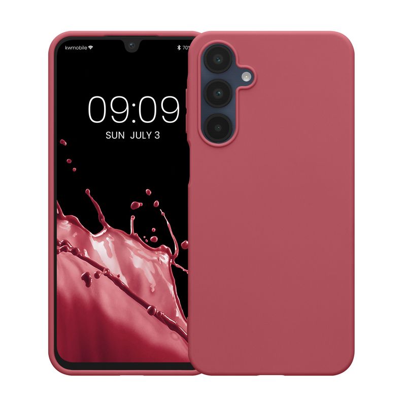Laptop, Telefoane si Tablete - Telefoane mobile si accesorii - Accesorii Telefoane - Huse telefoane - Husa Kwmobile pentru Samsung Galaxy A16 5G, incarcare wireless, anti-alunecare, TPU, roz - Infinity.ro