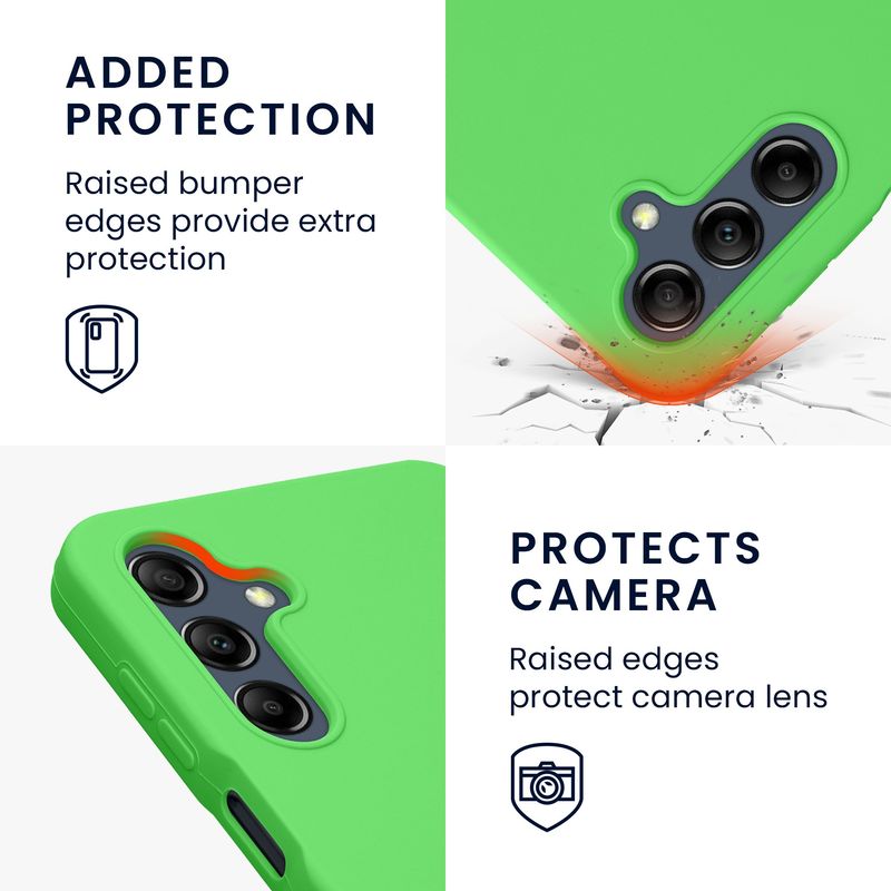 Laptop, Telefoane si Tablete - Telefoane mobile si accesorii - Accesorii Telefoane - Huse telefoane - Husa Kwmobile pentru Samsung Galaxy A16 5G, incarcare wireless, silicon, verde - Infinity.ro