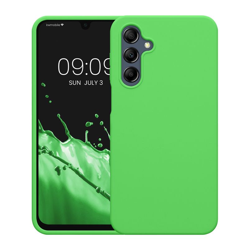 Laptop, Telefoane si Tablete - Telefoane mobile si accesorii - Accesorii Telefoane - Huse telefoane - Husa Kwmobile pentru Samsung Galaxy A16 5G, incarcare wireless, silicon, verde - Infinity.ro
