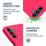 Laptop, Telefoane si Tablete - Telefoane mobile si accesorii - Accesorii Telefoane - Huse telefoane - Husa Kwmobile pentru Samsung Galaxy A16 5G, incarcare wireless, silicon, roz neon - Infinity.ro