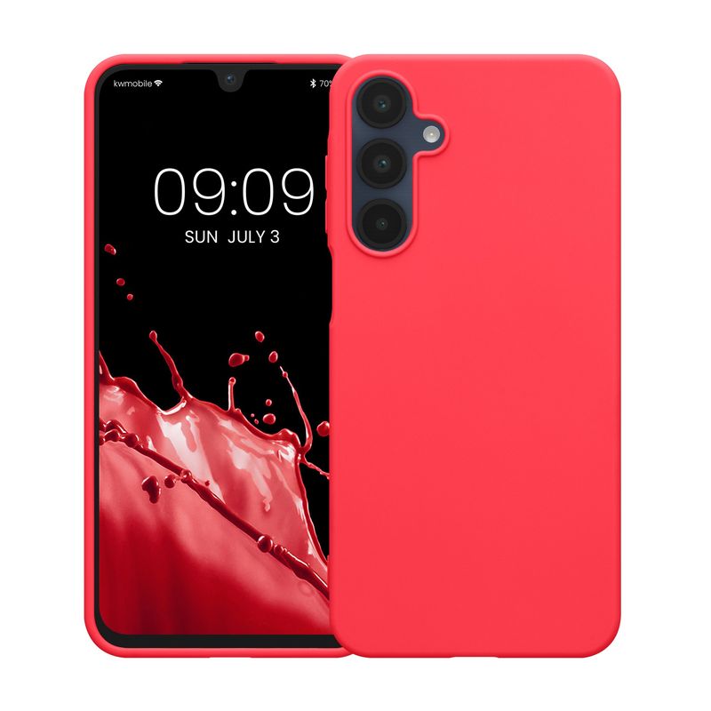 Laptop, Telefoane si Tablete - Telefoane mobile si accesorii - Accesorii Telefoane - Huse telefoane - Husa Kwmobile pentru Samsung Galaxy A16 5G, incarcare wireless, TPU, roz neon - Infinity.ro