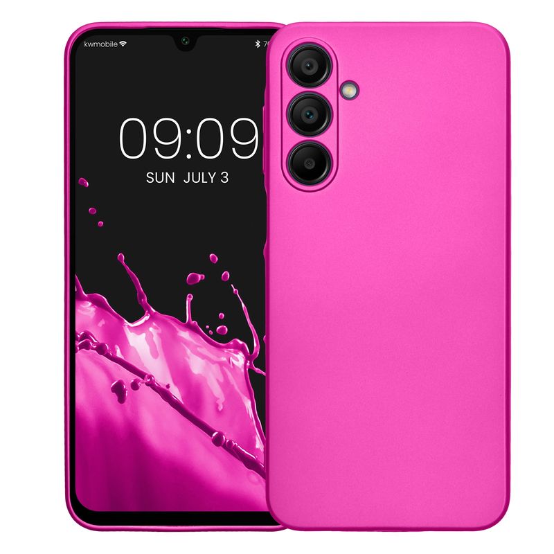 Laptop, Telefoane si Tablete - Telefoane mobile si accesorii - Accesorii Telefoane - Huse telefoane - Husa Kwmobile pentru Samsung Galaxy A16 5G, protectie la zgarieturi, silicon, roz - Infinity.ro