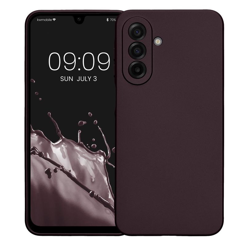 Laptop, Telefoane si Tablete - Telefoane mobile si accesorii - Accesorii Telefoane - Huse telefoane - Husa Kwmobile pentru Samsung Galaxy A17 4G, anti-alunecare, silicon, mov - Infinity.ro