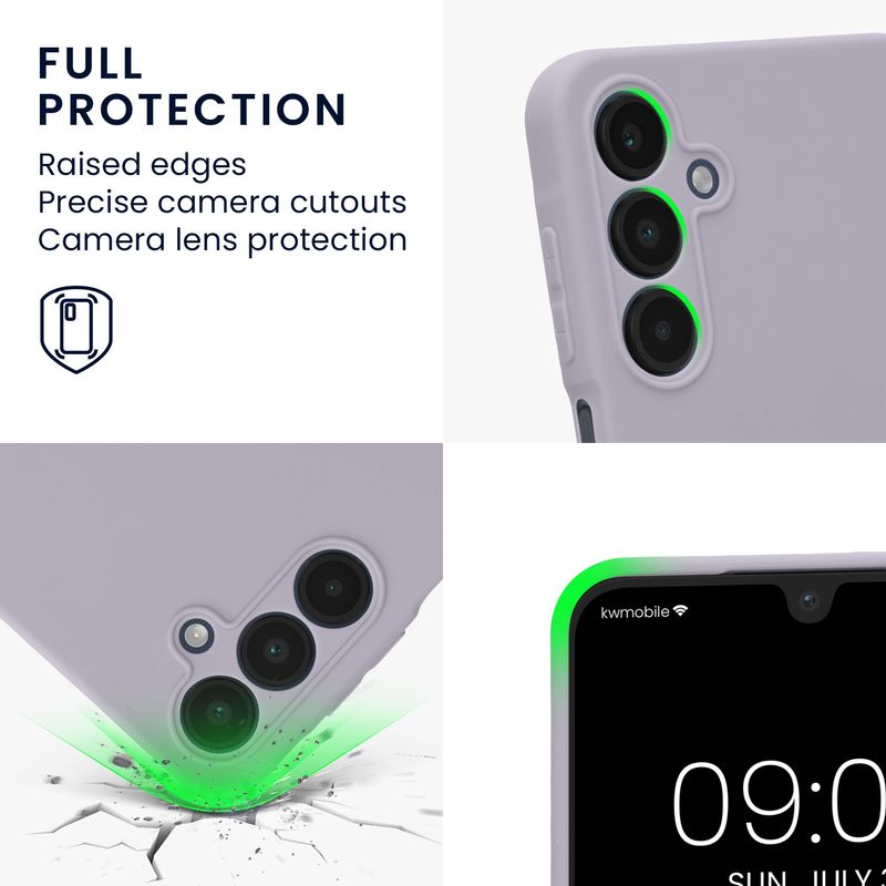 Laptop, Telefoane si Tablete - Telefoane mobile si accesorii - Accesorii Telefoane - Huse telefoane - Husa Kwmobile pentru Samsung Galaxy A16 5G, protectie la zgarieturi, silicon, mov - Infinity.ro