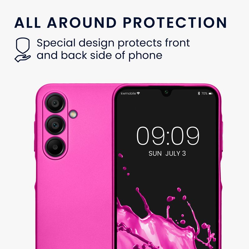 Laptop, Telefoane si Tablete - Telefoane mobile si accesorii - Accesorii Telefoane - Huse telefoane - Husa Kwmobile pentru Samsung Galaxy A16 5G, protectie la zgarieturi, silicon, roz - Infinity.ro