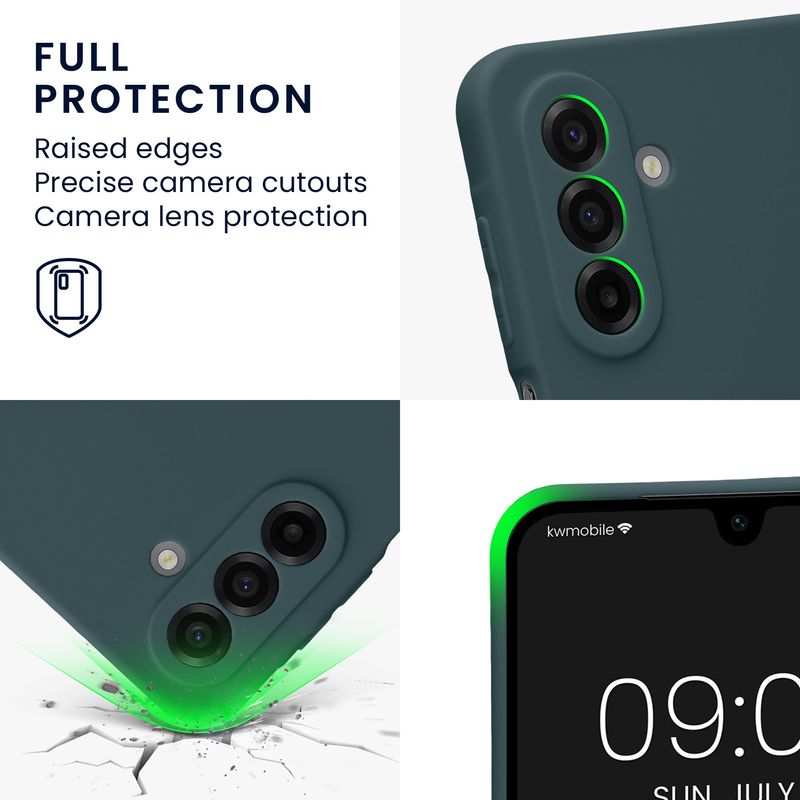 Laptop, Telefoane si Tablete - Telefoane mobile si accesorii - Accesorii Telefoane - Huse telefoane - Husa Kwmobile pentru Samsung Galaxy A17 4G/5G, anti-alunecare, silicon, ardezie - Infinity.ro