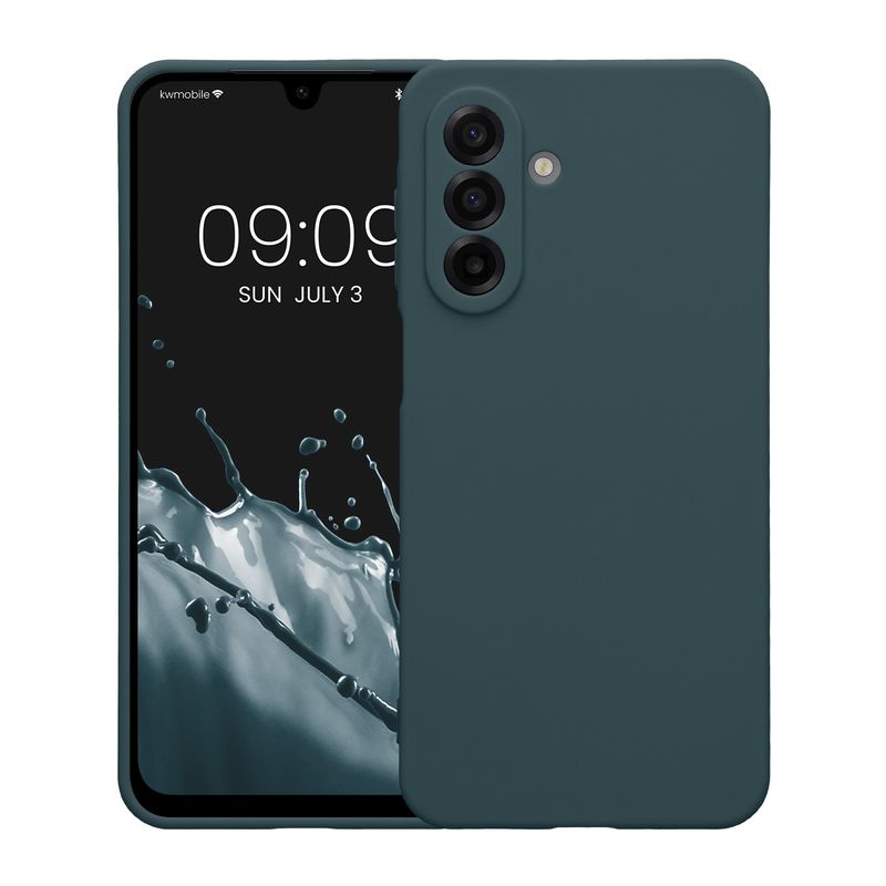 Laptop, Telefoane si Tablete - Telefoane mobile si accesorii - Accesorii Telefoane - Huse telefoane - Husa Kwmobile pentru Samsung Galaxy A17 4G/5G, anti-alunecare, silicon, ardezie - Infinity.ro