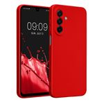 Laptop, Telefoane si Tablete - Telefoane mobile si accesorii - Accesorii Telefoane - Huse telefoane - Husa Kwmobile pentru Samsung Galaxy A17 4G/5G, anti-alunecare, protectie la zgarieturi, silicon, rosu - Infinity.ro