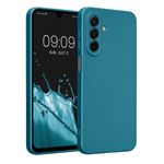 Laptop, Telefoane si Tablete - Telefoane mobile si accesorii - Accesorii Telefoane - Huse telefoane - Husa Kwmobile pentru Samsung Galaxy A17 4G/5G, anti-alunecare, silicon, albastru caraibian - Infinity.ro