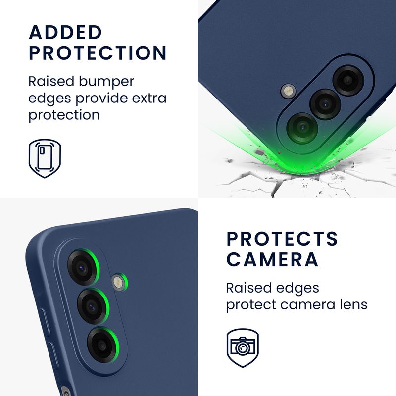 Laptop, Telefoane si Tablete - Telefoane mobile si accesorii - Accesorii Telefoane - Huse telefoane - Husa Kwmobile pentru Samsung Galaxy A17 4G/5G, anti-alunecare, protectie la zgarieturi, silicon, albastru - Infinity.ro