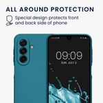 Laptop, Telefoane si Tablete - Telefoane mobile si accesorii - Accesorii Telefoane - Huse telefoane - Husa Kwmobile pentru Samsung Galaxy A17 4G/5G, anti-alunecare, silicon, albastru caraibian - Infinity.ro