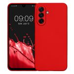 Laptop, Telefoane si Tablete - Telefoane mobile si accesorii - Accesorii Telefoane - Huse telefoane - Husa Kwmobile pentru Samsung Galaxy A17 4G/5G, anti-alunecare, protectie la zgarieturi, silicon, rosu - Infinity.ro
