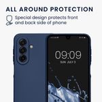 Laptop, Telefoane si Tablete - Telefoane mobile si accesorii - Accesorii Telefoane - Huse telefoane - Husa Kwmobile pentru Samsung Galaxy A17 4G/5G, anti-alunecare, protectie la zgarieturi, silicon, albastru - Infinity.ro