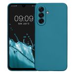 Laptop, Telefoane si Tablete - Telefoane mobile si accesorii - Accesorii Telefoane - Huse telefoane - Husa Kwmobile pentru Samsung Galaxy A17 4G/5G, anti-alunecare, silicon, albastru caraibian - Infinity.ro