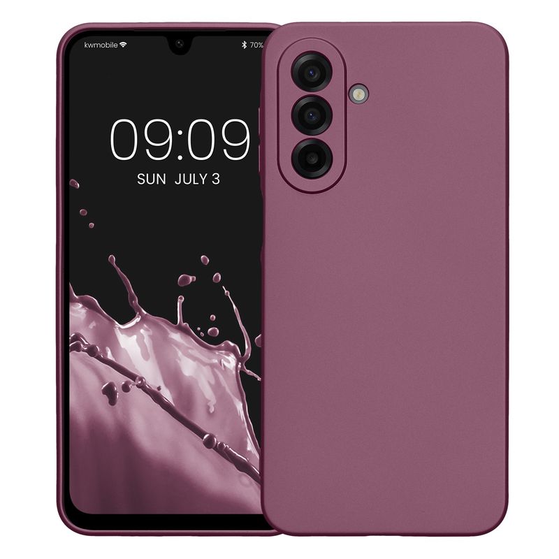 Laptop, Telefoane si Tablete - Telefoane mobile si accesorii - Accesorii Telefoane - Huse telefoane - Husa Kwmobile pentru Samsung Galaxy A17 4G/5G, anti-alunecare, silicon, lavanda - Infinity.ro