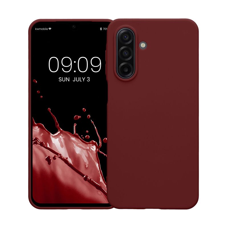 Laptop, Telefoane si Tablete - Telefoane mobile si accesorii - Accesorii Telefoane - Huse telefoane - Husa Kwmobile pentru Samsung Galaxy A17 4G/5G, incarcare wireless, anti-alunecare, TPU, mov - Infinity.ro
