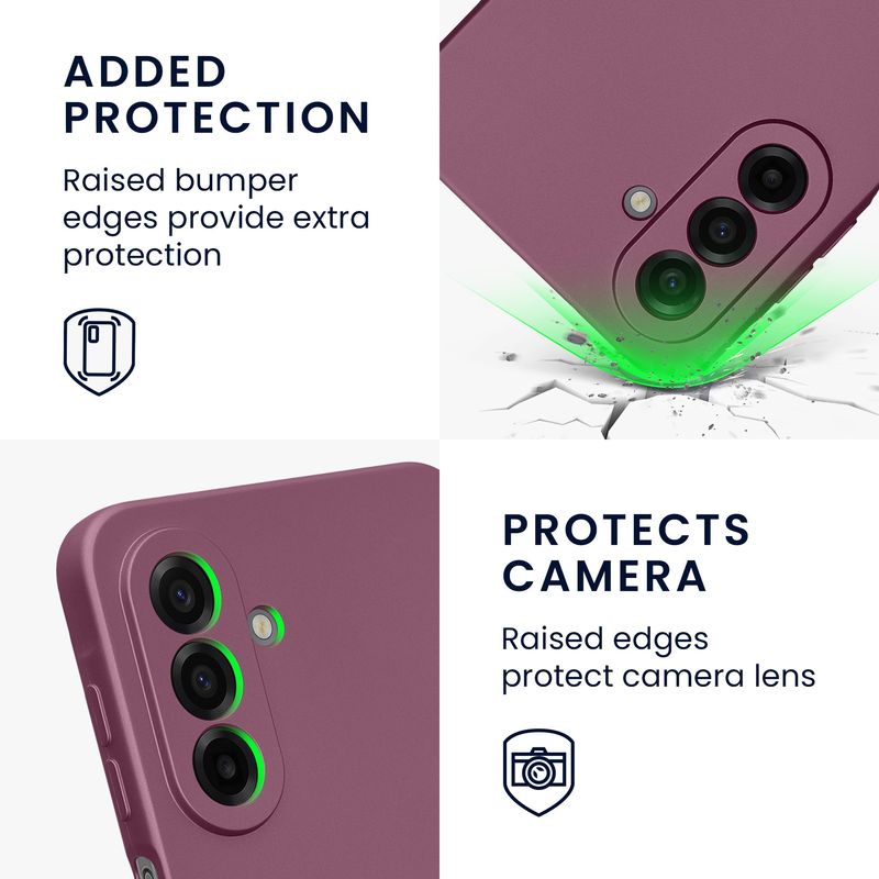 Laptop, Telefoane si Tablete - Telefoane mobile si accesorii - Accesorii Telefoane - Huse telefoane - Husa Kwmobile pentru Samsung Galaxy A17 4G/5G, anti-alunecare, silicon, lavanda - Infinity.ro