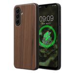 Laptop, Telefoane si Tablete - Telefoane mobile si accesorii - Accesorii Telefoane - Huse telefoane - Husa Kwmobile pentru Samsung Galaxy A17 4G/5G, compatibilitate MagSafe, lemn, TPU, maro - Infinity.ro