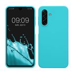 Laptop, Telefoane si Tablete - Telefoane mobile si accesorii - Accesorii Telefoane - Huse telefoane - Husa Kwmobile pentru Samsung Galaxy A17 4G/5G, incarcare wireless, silicon, albastru glaciar - Infinity.ro