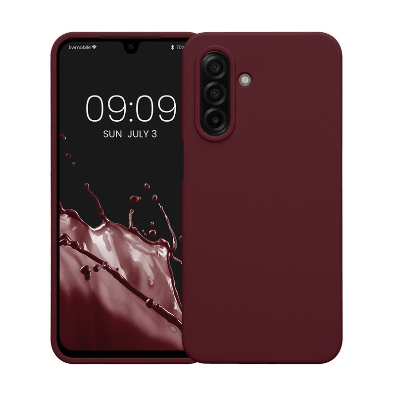 Laptop, Telefoane si Tablete - Telefoane mobile si accesorii - Accesorii Telefoane - Huse telefoane - Husa Kwmobile pentru Samsung Galaxy A17 4G/5G, incarcare wireless, anti-alunecare, silicon, mov - Infinity.ro