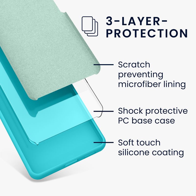 Laptop, Telefoane si Tablete - Telefoane mobile si accesorii - Accesorii Telefoane - Huse telefoane - Husa Kwmobile pentru Samsung Galaxy A17 4G/5G, incarcare wireless, silicon, albastru glaciar - Infinity.ro