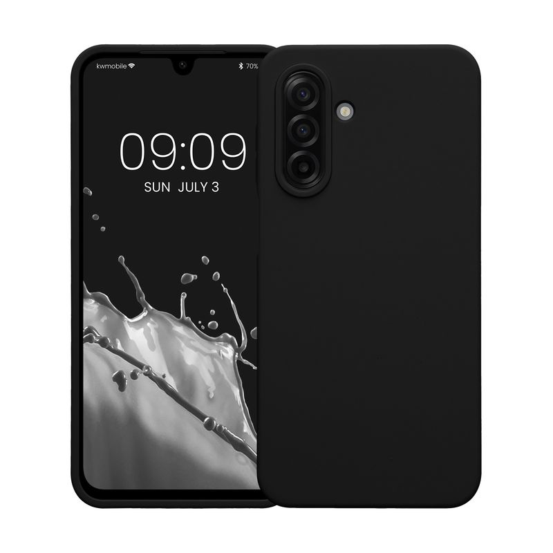 Laptop, Telefoane si Tablete - Telefoane mobile si accesorii - Accesorii Telefoane - Huse telefoane - Husa Kwmobile pentru Samsung Galaxy A17 4G/5G, incarcare wireless, anti-alunecare, silicon, negru - Infinity.ro