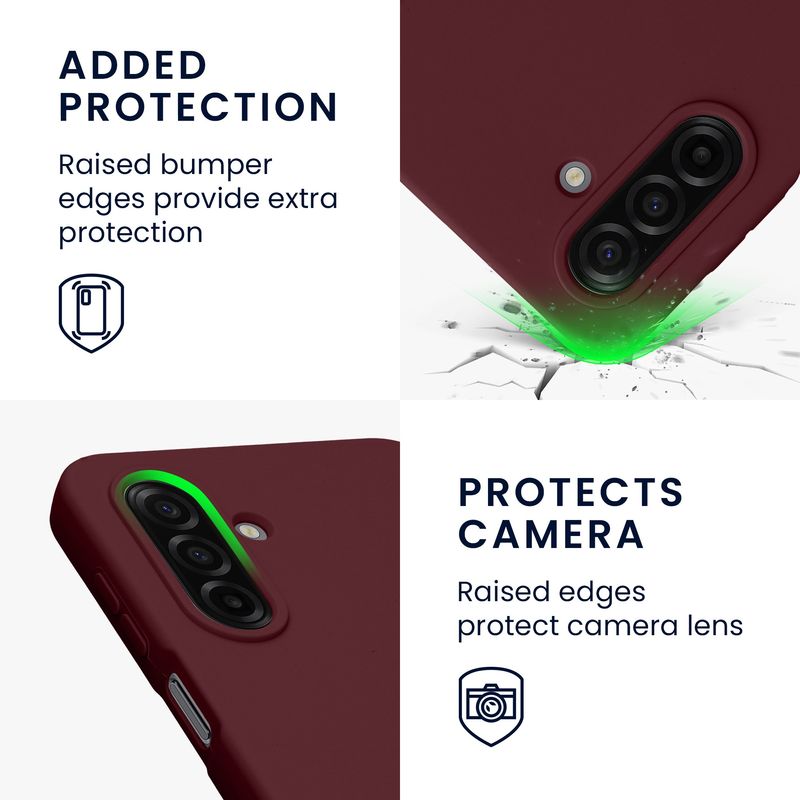 Laptop, Telefoane si Tablete - Telefoane mobile si accesorii - Accesorii Telefoane - Huse telefoane - Husa Kwmobile pentru Samsung Galaxy A17 4G/5G, incarcare wireless, anti-alunecare, silicon, mov - Infinity.ro