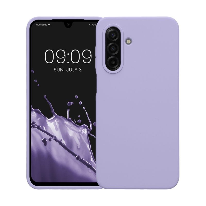 Laptop, Telefoane si Tablete - Telefoane mobile si accesorii - Accesorii Telefoane - Huse telefoane - Husa Kwmobile pentru Samsung Galaxy A17 4G/5G, incarcare wireless, silicon, lavanda - Infinity.ro