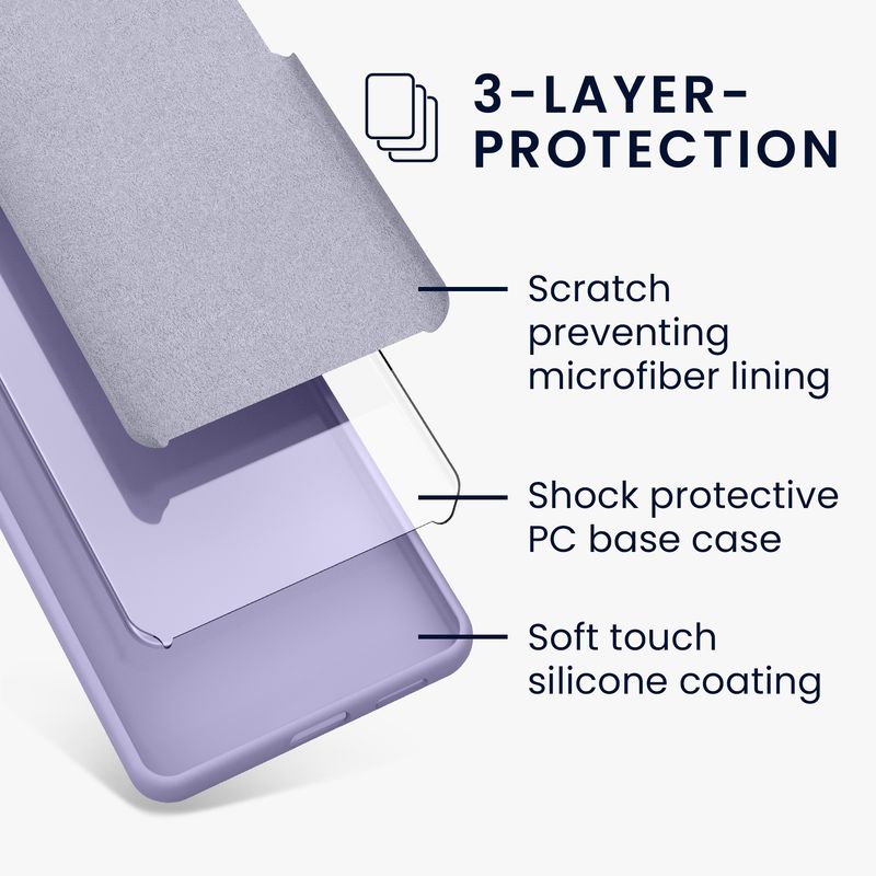 Laptop, Telefoane si Tablete - Telefoane mobile si accesorii - Accesorii Telefoane - Huse telefoane - Husa Kwmobile pentru Samsung Galaxy A17 4G/5G, incarcare wireless, silicon, lavanda - Infinity.ro