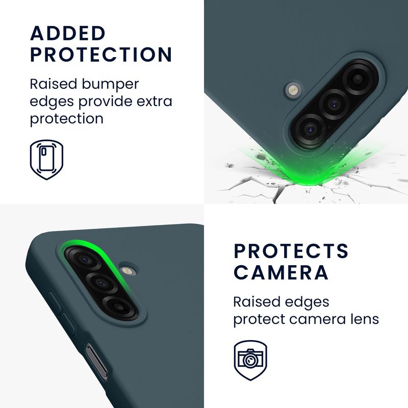 Laptop, Telefoane si Tablete - Telefoane mobile si accesorii - Accesorii Telefoane - Huse telefoane - Husa Kwmobile pentru Samsung Galaxy A17 4G/5G, incarcare wireless, silicon, gri - Infinity.ro