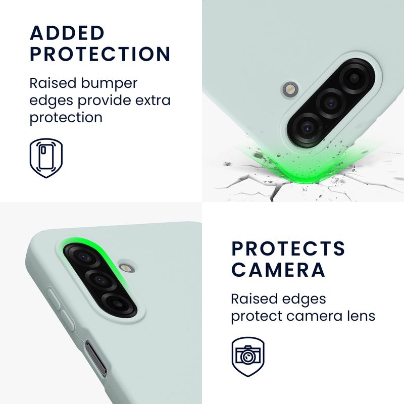 Laptop, Telefoane si Tablete - Telefoane mobile si accesorii - Accesorii Telefoane - Huse telefoane - Husa Kwmobile pentru Samsung Galaxy A17 4G/5G, incarcare wireless, silicon, menta - Infinity.ro