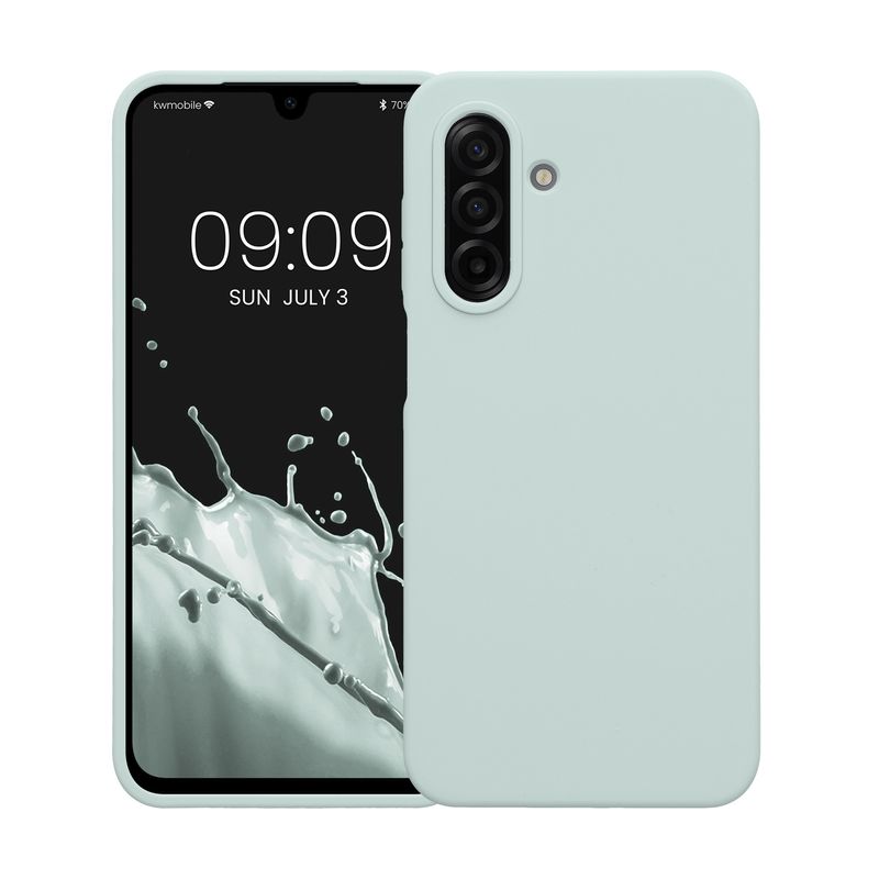 Laptop, Telefoane si Tablete - Telefoane mobile si accesorii - Accesorii Telefoane - Huse telefoane - Husa Kwmobile pentru Samsung Galaxy A17 4G/5G, incarcare wireless, silicon, menta - Infinity.ro