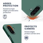 Laptop, Telefoane si Tablete - Telefoane mobile si accesorii - Accesorii Telefoane - Huse telefoane - Husa Kwmobile pentru Samsung Galaxy A17 4G/5G, incarcare wireless, silicon, verde padure - Infinity.ro