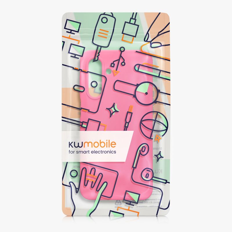 Laptop, Telefoane si Tablete - Telefoane mobile si accesorii - Accesorii Telefoane - Huse telefoane - Husa Kwmobile pentru Samsung Galaxy A17 4G/5G, incarcare wireless, silicon, roz neon - Infinity.ro