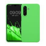Laptop, Telefoane si Tablete - Telefoane mobile si accesorii - Accesorii Telefoane - Huse telefoane - Husa Kwmobile pentru Samsung Galaxy A17 4G/5G, incarcare wireless, silicon, verde lime - Infinity.ro