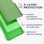 Laptop, Telefoane si Tablete - Telefoane mobile si accesorii - Accesorii Telefoane - Huse telefoane - Husa Kwmobile pentru Samsung Galaxy A17 4G/5G, incarcare wireless, silicon, verde lime - Infinity.ro