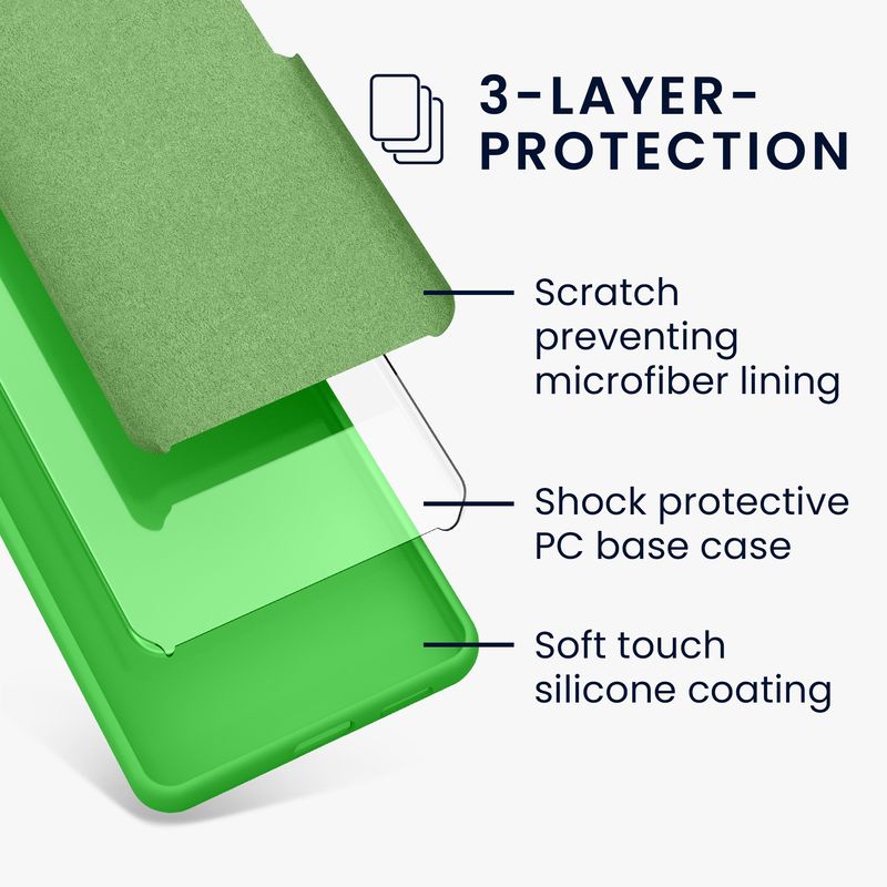 Laptop, Telefoane si Tablete - Telefoane mobile si accesorii - Accesorii Telefoane - Huse telefoane - Husa Kwmobile pentru Samsung Galaxy A17 4G/5G, incarcare wireless, silicon, verde lime - Infinity.ro