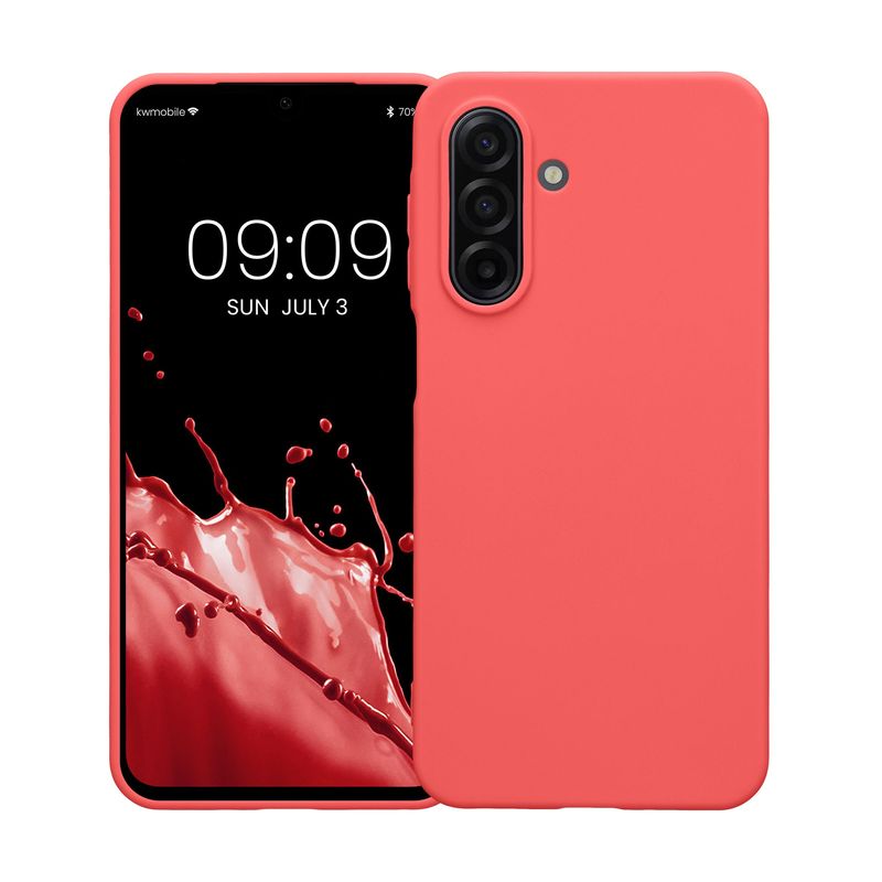 Laptop, Telefoane si Tablete - Telefoane mobile si accesorii - Accesorii Telefoane - Huse telefoane - Husa Kwmobile pentru Samsung Galaxy A17 4G/5G, incarcare wireless, TPU, coral - Infinity.ro