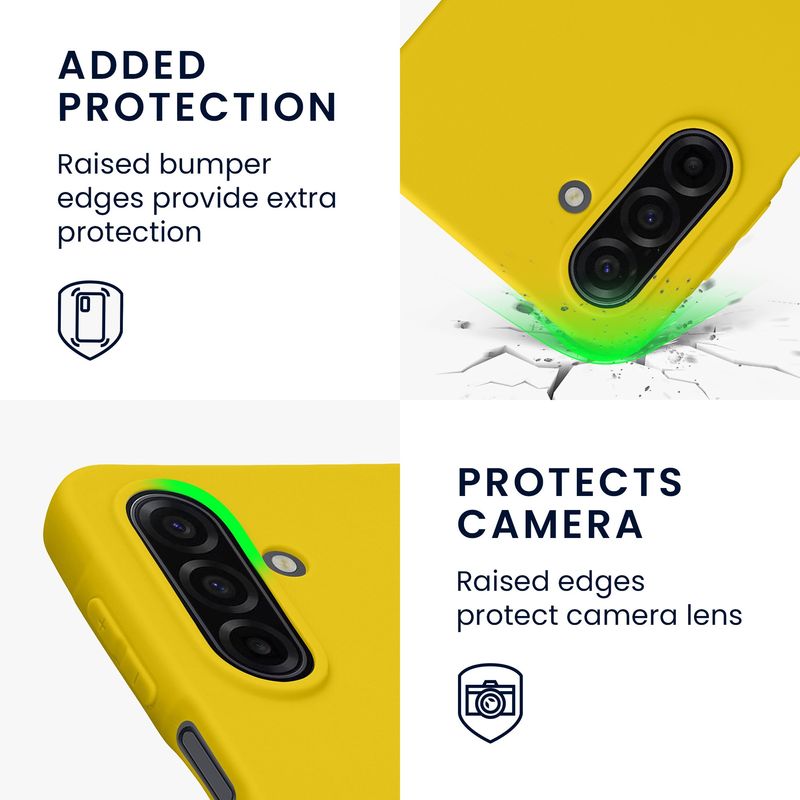 Laptop, Telefoane si Tablete - Telefoane mobile si accesorii - Accesorii Telefoane - Huse telefoane - Husa Kwmobile pentru Samsung Galaxy A17 4G/5G, incarcare wireless, TPU, galben - Infinity.ro
