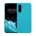 Laptop, Telefoane si Tablete - Telefoane mobile si accesorii - Accesorii Telefoane - Huse telefoane - Husa Kwmobile pentru Samsung Galaxy A17 4G/5G, incarcare wireless, TPU, albastru glaciar - Infinity.ro