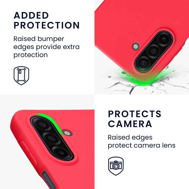 Laptop, Telefoane si Tablete - Telefoane mobile si accesorii - Accesorii Telefoane - Huse telefoane - Husa Kwmobile pentru Samsung Galaxy A17 4G/5G, incarcare wireless, TPU, roz neon - Infinity.ro